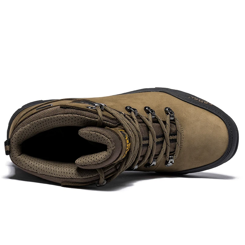 Tanie CAMEL Outdoor Sports wysokie góry prawdziwej skóry piesze wycieczki mężczyźni buty wodoodporne przeciwpoślizgowe oddychające wspinaczka górska buty trekkingowe