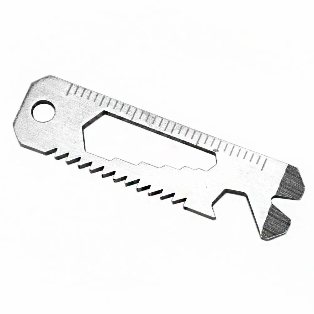 6 in 1 EDC Pocket Survival Tool Camping Screwdriver Bottle Opener Ruler Saw Keychain Outdoor Tools Hiking Fishing Kichen | Дом и сад