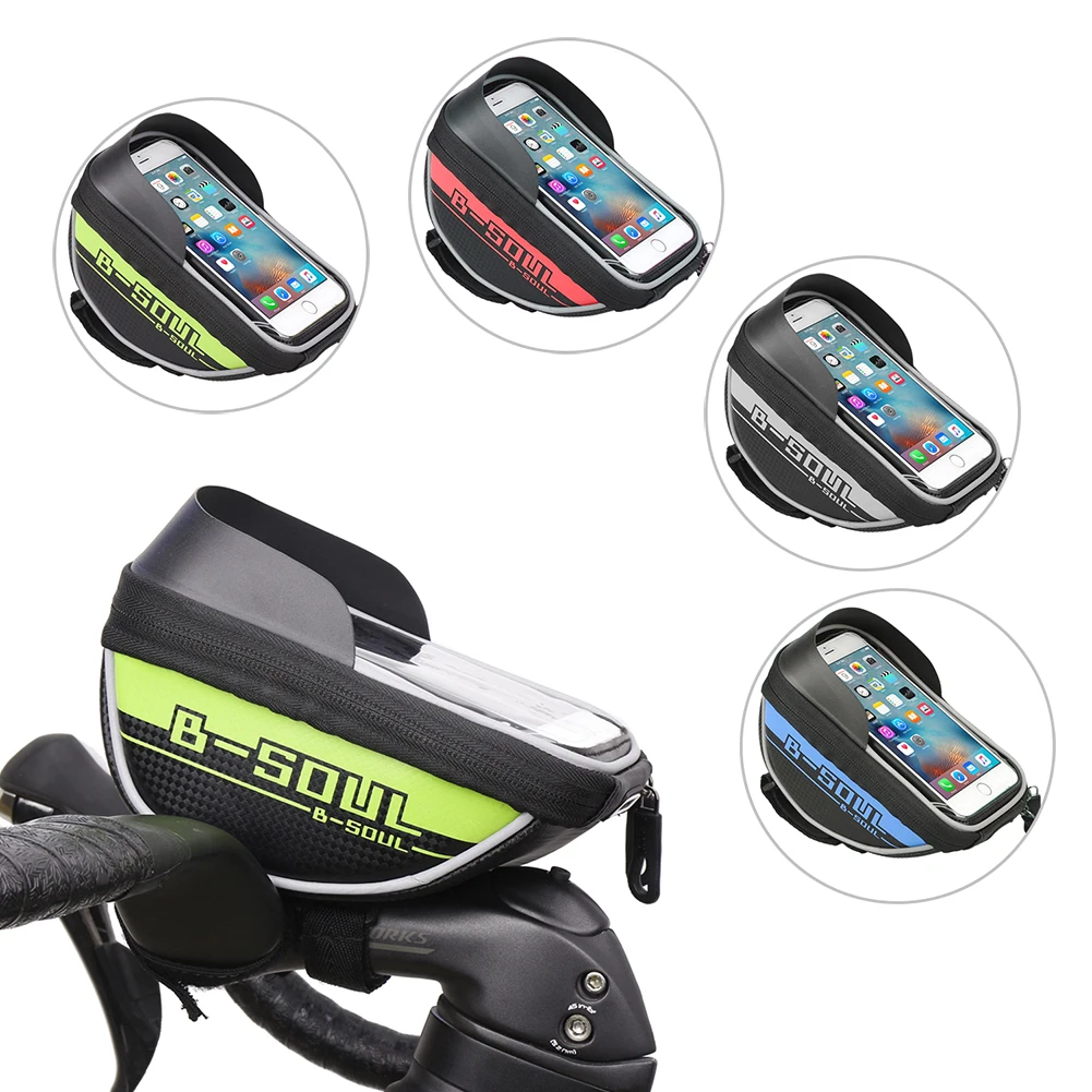 

Cycling Bicycle Bike Head Tube Handlebar Cell Mobile Phone Bag Case Holder Screen Phone Mount Bags Case For 5.7 inch Phone