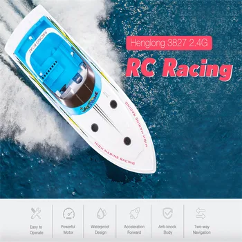 

4-Channels Outdoor RC Boats 68cm 2.4G RC Racing Boat High Speed 25km/h Rowing with Double Drive System Shipboat Cruise Boats Toy