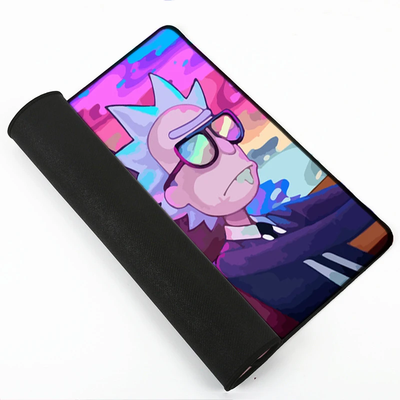 Anime Rick and Morty MousePad Large Locking Edge Speed Game Gamer gaming Mouse pad Soft CSGO Dota 2 Laptop Notebook mat
