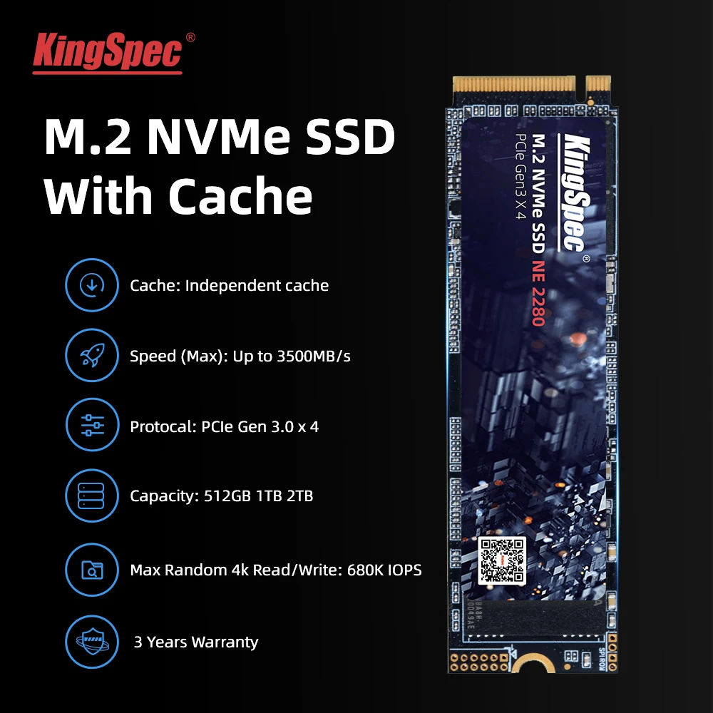 Kingspec 1 ТБ 2 M2 SSD с кэшем M.2 PCIe NVME 512GB твердотельный накопитель внутренний жесткий