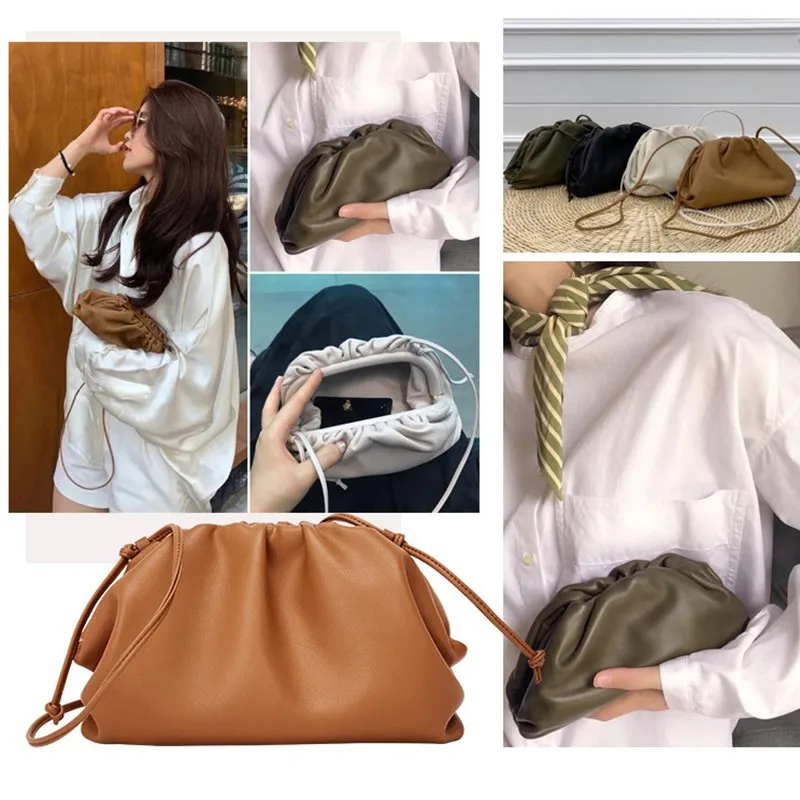 IMYOK женские сумки через плечо, новинка, Корейская версия, натуральная кожа, Сумка с зажимом, высокое качество, сумка-тоут для пельменей, Bolsas Feminina