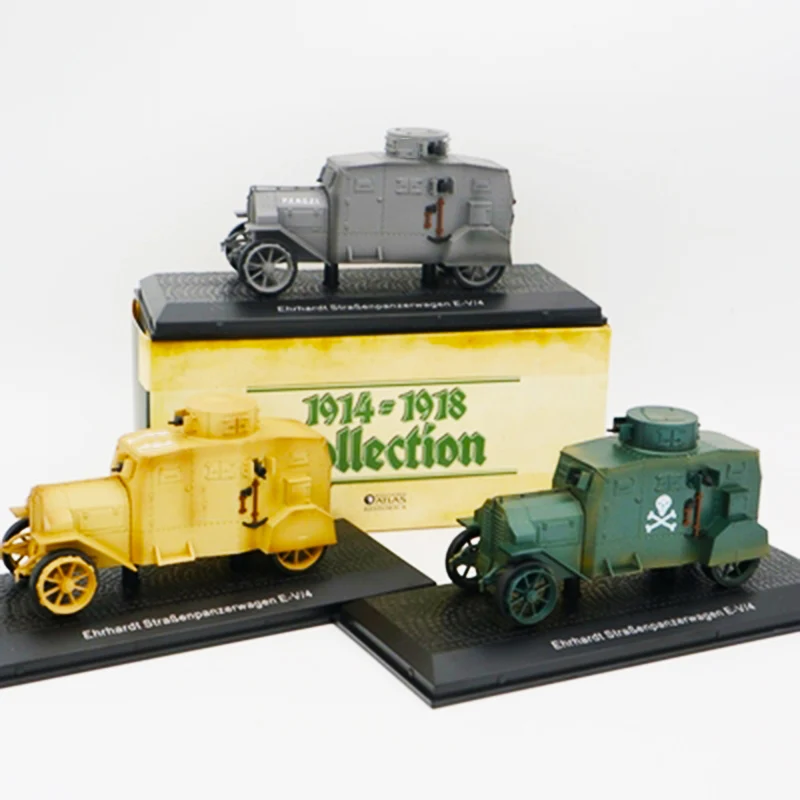 1:43WWI немецкий армейский бронированный автомобиль цельнометаллический модель