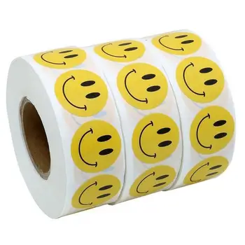 

200 rolls Smiley happy face Stickers seal labels 500 Labels/roll cute stickers for theacher and student sticker stationery