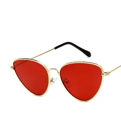 Сексуальные маленькие Винтажные Солнцезащитные очки кошачий глаз женские винтажные красные черные солнцезащитные очки женские кошачьи