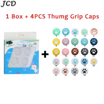 

JCD Cute Cat Paw Pad Claw Thumb Stick Grip Cap Joystick Cover For Nintend Switch Lite NS Joy-Con Controller Thumbstick Case