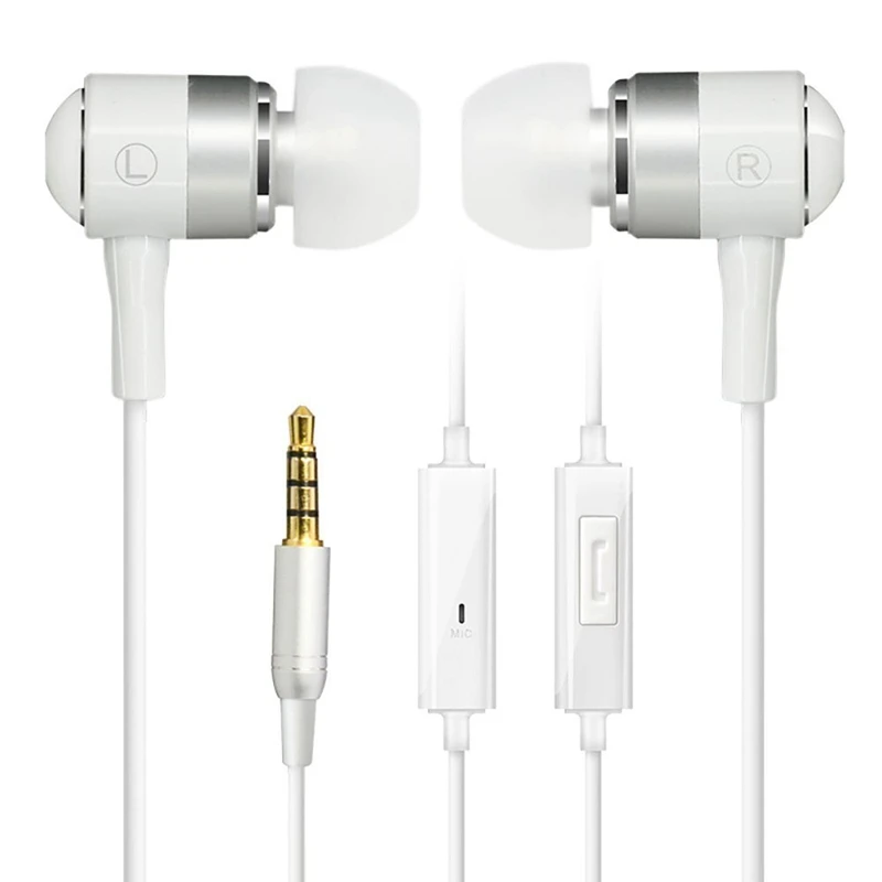 

MP3 Crystal In-Ear Headphones Subwoofer Universal Ear Plugs 6U Shock Resistant Speaker