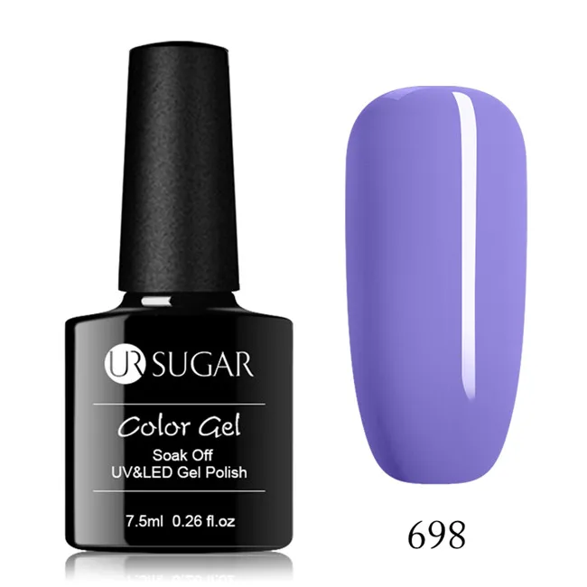 Ur Sugar 7,5 мл Гель-лак для ногтей УФ светодиодный Гель-лак для дизайна Пальцев Гель-лак долговечный Гель-лак для ногтей маникюр - Цвет: 698