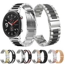 Металлический браслет для Xiaomi Huami Amazfit GTR 47 мм 42 мм ремешок для часов Amazfit Stratos 2 3 Amazfit GTS 20 мм 22 мм