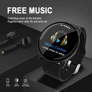 

New K9 Color Screen Smart Watch Bracelet Heart Rate Blood Pressure Fitness Tracker Bluetooth Smart Wristband IP67 waterproof