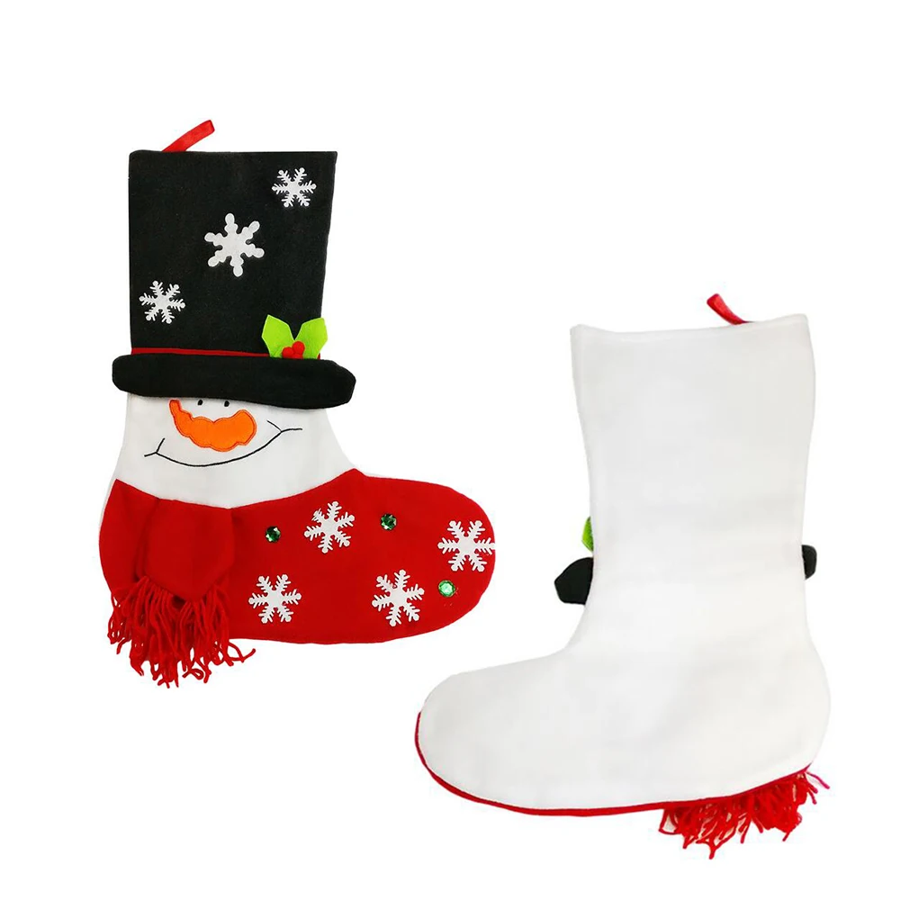 1PC Christmas Stocking Cartoon Xmas Gift Stocking Santa Claus Hangable Stockings for Home Christmas Tree Christmas Decor