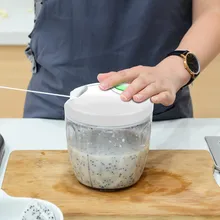 Горячий пресс для чеснока с вытяжной веревкой перемешивающая давилка чеснока Ручной пресс для чеснока бытовые кухонные аксессуары инструмент Прямая поставка