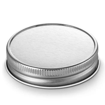 

10Pcs Canning Lids Mason Jar Lids/Bands Regular Mouth Stainless Steel Lids for Mason Jar Splits-type Lids Leakproof LBSh