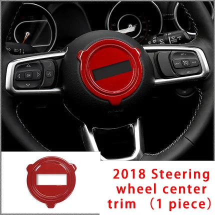 Для Jeep Wrangler 18-20 Красный Руль Центр хромированная формовочная Отделка 1 шт