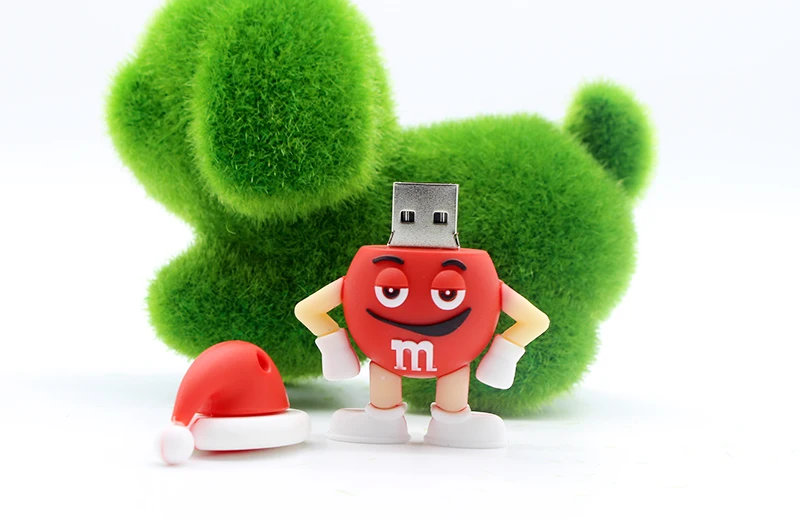 Мультипликационный Забавный шоколадный Боб мистер M& M's Memory Stick 8 ГБ 16 ГБ 32 ГБ 64 Гб креативный подарок U диск флэш-накопитель мини-флешка