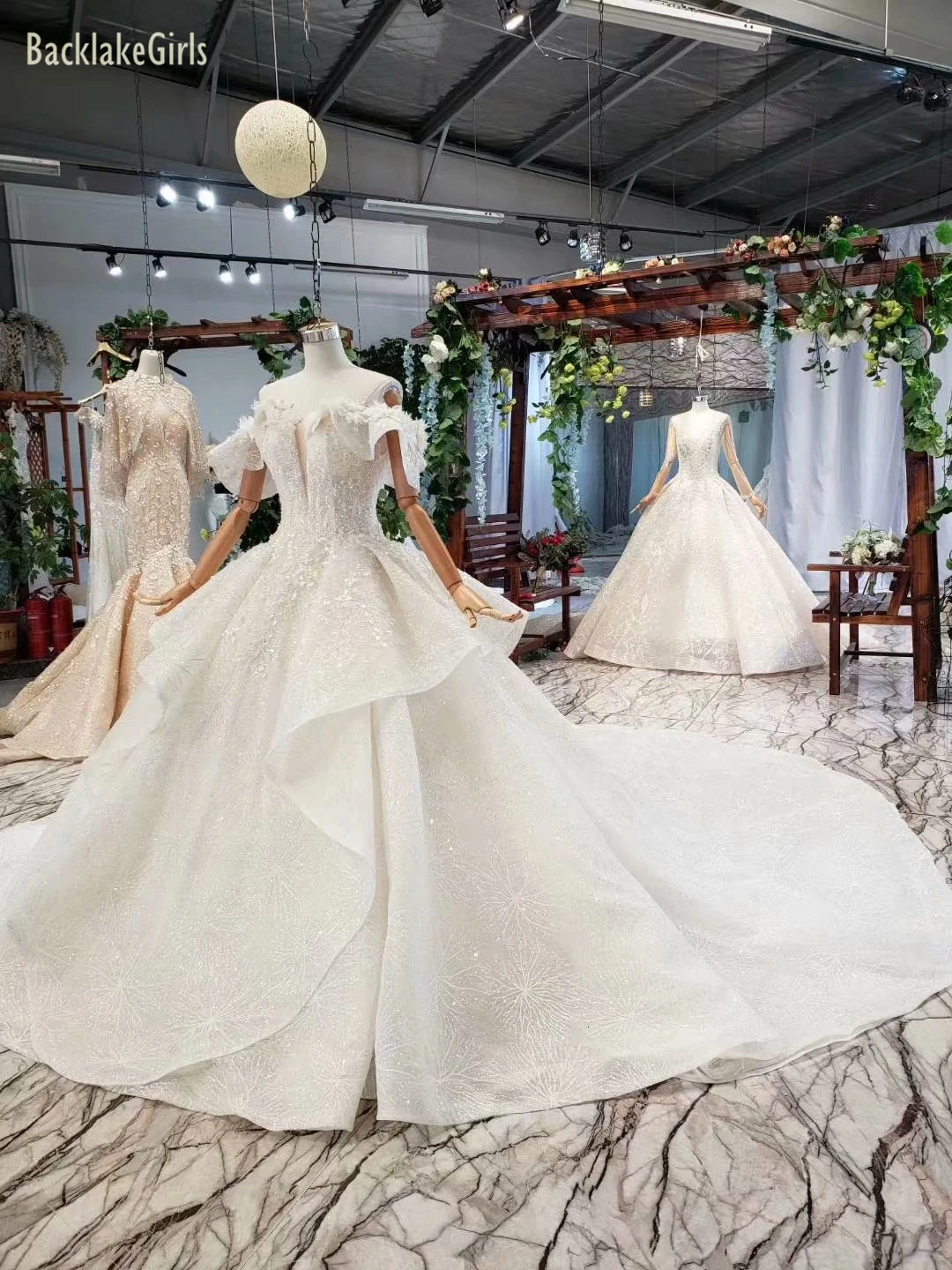 BacklakeGirls Vestido De Noiva Милая Аппликация цветы белое свадебное платье Бохо с открытыми плечами свадебное платье для беременных