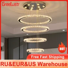 

luxury crystal led ceiling lamp for living dining room decoration nordic modern chandelier hanging light fixtures plafonniers