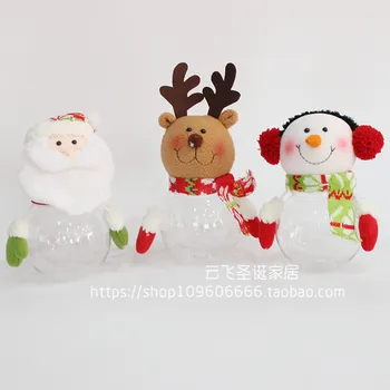 

Decoration Box Christmas Gift Bottle Bottle Santa Snowman Candy Deer
