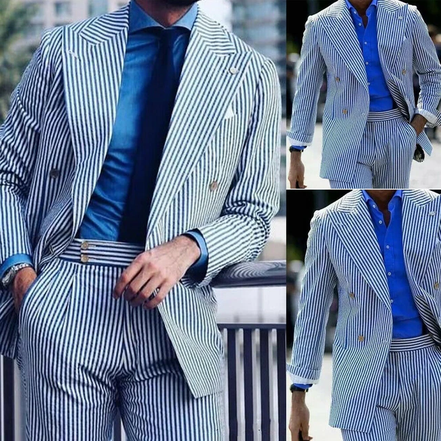 Buy Navy Striped Slim-fit Suit 3-piece Online in India - Etsy | Slim fit  suit, Blue suit men, Navy blue striped suit