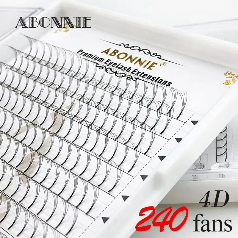 Abonnie premade fans объемные ресницы 3D/4D/5D/6D накладные ресницы из искусственной норки 480 Вентиляторы цена