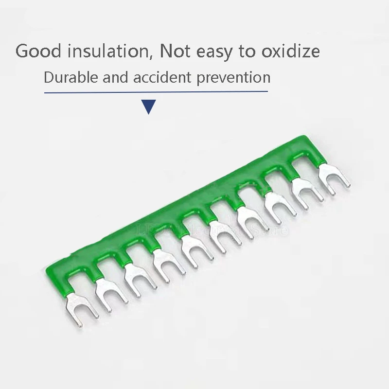 Wire Connectors Busbar Connector 5Pcs TB15 Series Terminal Block connector Bus Bar Short Copper Strip TB-1505-02-03-04-06-08-10-12