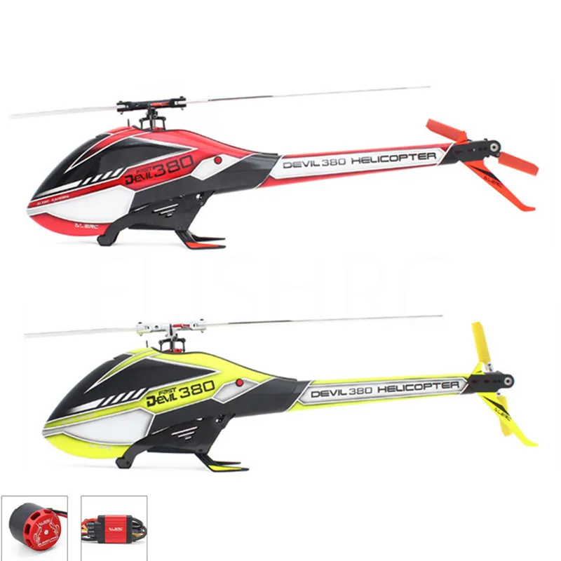 

ALZRC - Devil 380 FAST FBL Combo 380 RC Helicopter fit SAB 380-Silver/ Black - 2019