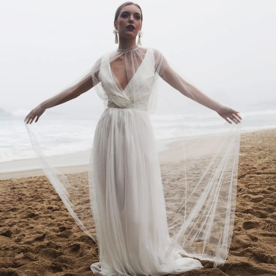 Cape De Mariée Longue 2 Mètres En Dentelle - Blanc Ou Ivoire - Personnalisable (Taille Sur Mesure 2 à 24)