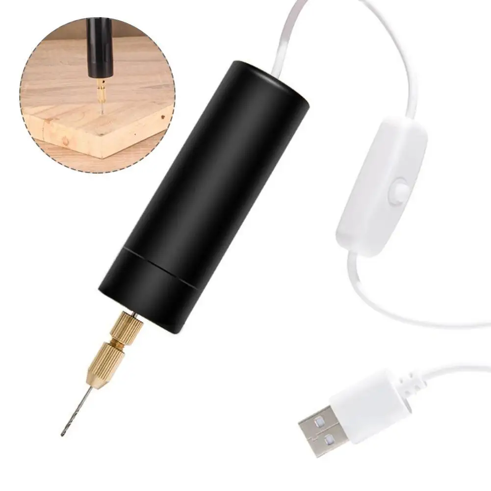 7W Mini Portable Micro USB Electric Grinder Wood Plastic Metal Hand Drill Tool Set Stainless Steel Alloy X70210 Accessories | Инструменты