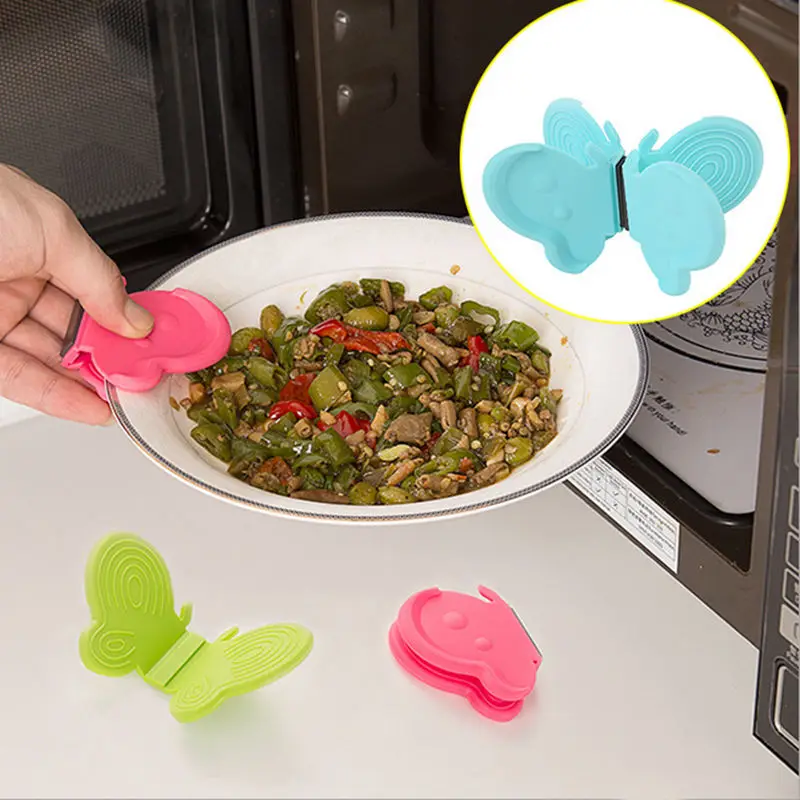 Adorable Butterfly-Shaped Silicone Anti-Scald Device Kitchen Tool Gadget Random Adorable Butterfly-Shaped Silicone Anti-Scald Device Kitchen Tool Gadget Random