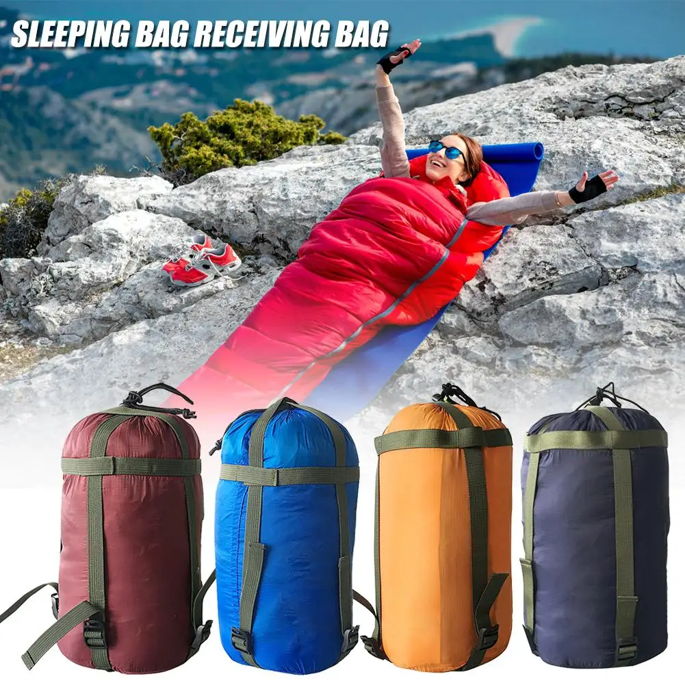 Outdoor Camping Hiking Sleeping Bag Compression Packs Stuff Sack Portable Travel Leisure Hammock Storage Bags | Спорт и развлечения