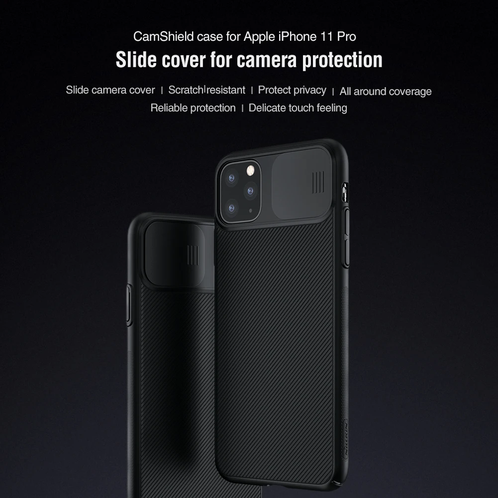 Для iPhone 11 Pro Max 11 Pro Чехол, NILLKIN скользящая крышка для защиты камеры для iPhone 11 чехол задняя крышка чехол