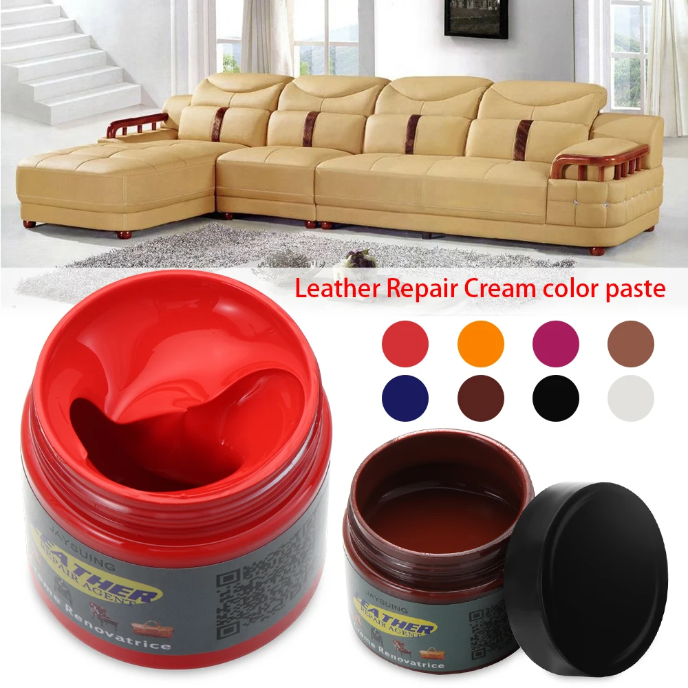Leather Repair Cream Kit Color Restorer For Furniture Couches Sofas Car Seats CA 