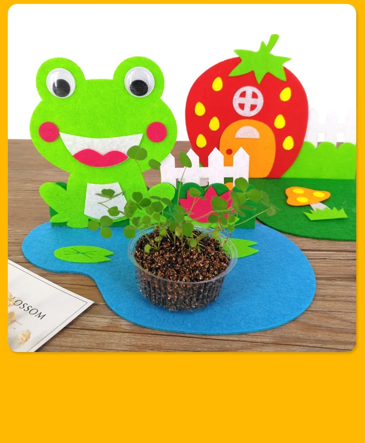 Happy Little Farm Non-woven Stickers Children DIY Creative for Making Material Box Kindergarten Educational Toy