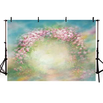 

TAIBO Vinyl Background Photography Pink Flowers Spring Background Baby Shower Decorations Photo Studio Backdrop