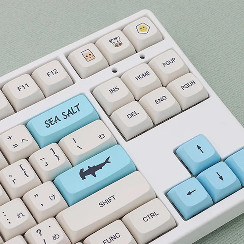 Japanese Keycap Sea Salt Milk For Mechanical Keyboard PBT Keycap Full