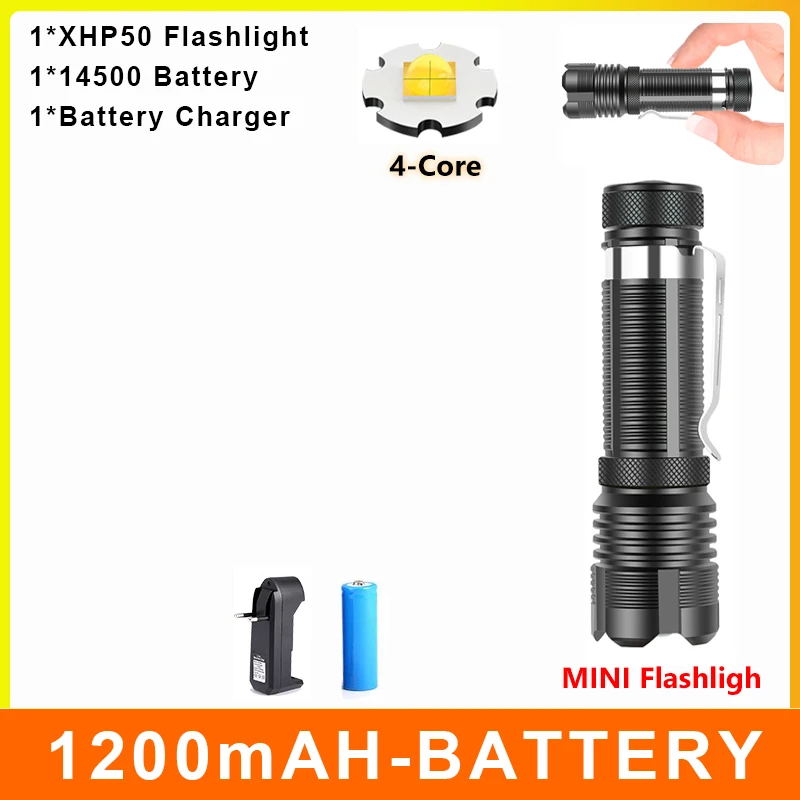 hyper tough torch 5000000LM Most Powerful LED Flashlight XHP199 USB Rechargeable Flash Light 5 Modes Zoom Torch Tactial Flash Lantern Use 26650 waterproof flashlights Flashlights