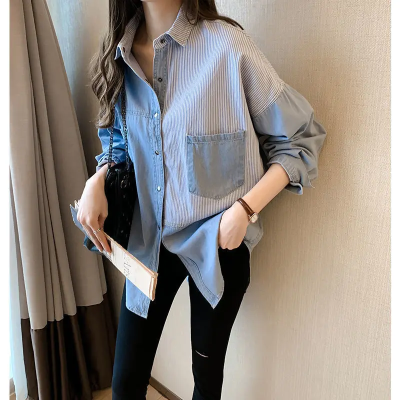 denim long shirts for womens
