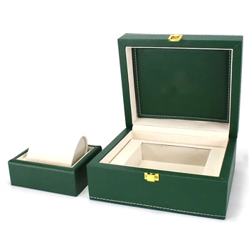 

Square Jewelry Watch Case Display Gift Box with Pillow Cushion New