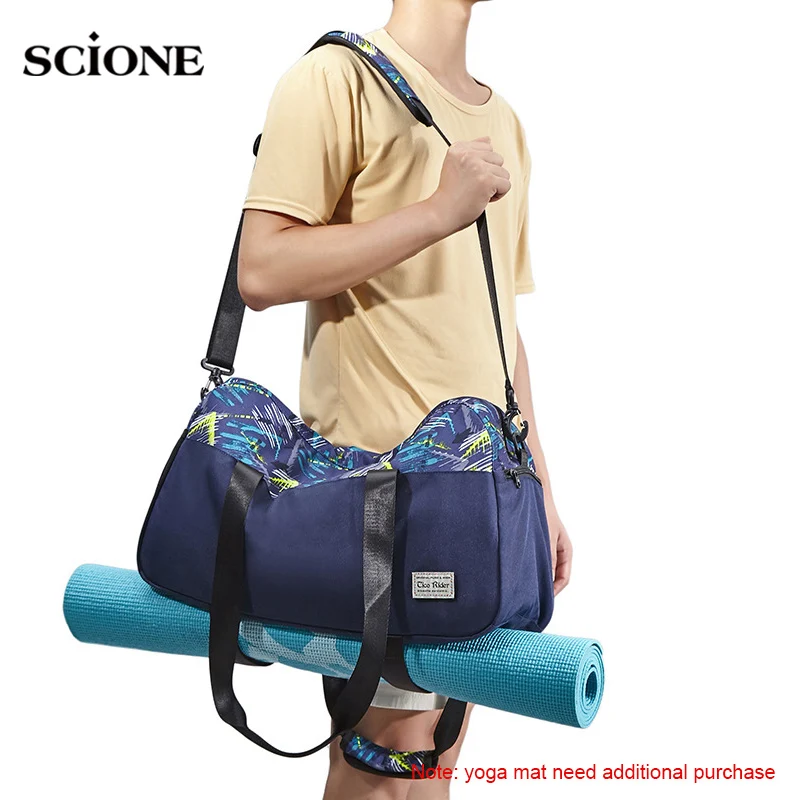 

Sports Fitness Yoga Mat Bag Patchwork Gym Bags Handbag Shoulder Pack Women Men Travel Training Tas Gymtas Deporte Mujer XA869WA