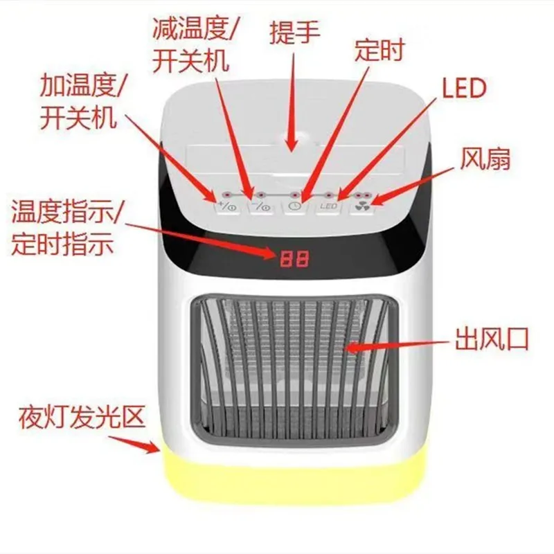 220v new desktop portable heater desktop convection heater portable household heater mini energy saving hand foot heater