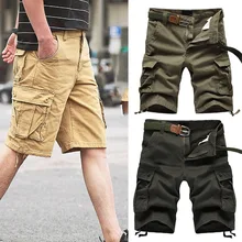 Мужские короткие брюки свободные мульти-карманы дышащие повседневные мужские брюки для лета QL распродажа
