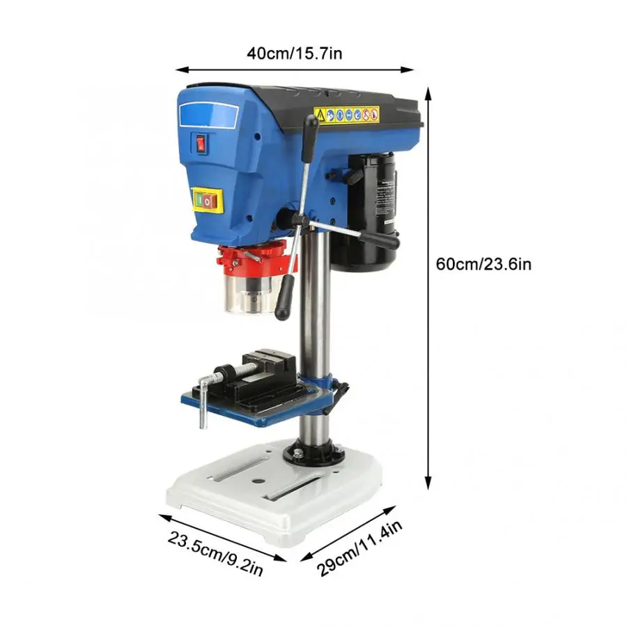 Электрический сверлильный станок 9 темп пресс инструмент набор для дерева