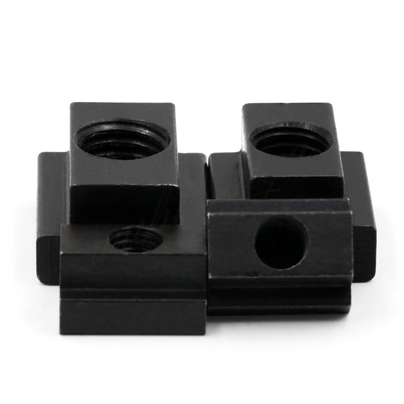 

5Pcs M5 M6 M8 M10 M12 M14 DIN508 Black Oxide Finish Grade 8.8 Carbon Steel T-Slot Nut Tapped Through Slot T-nuts Furniture