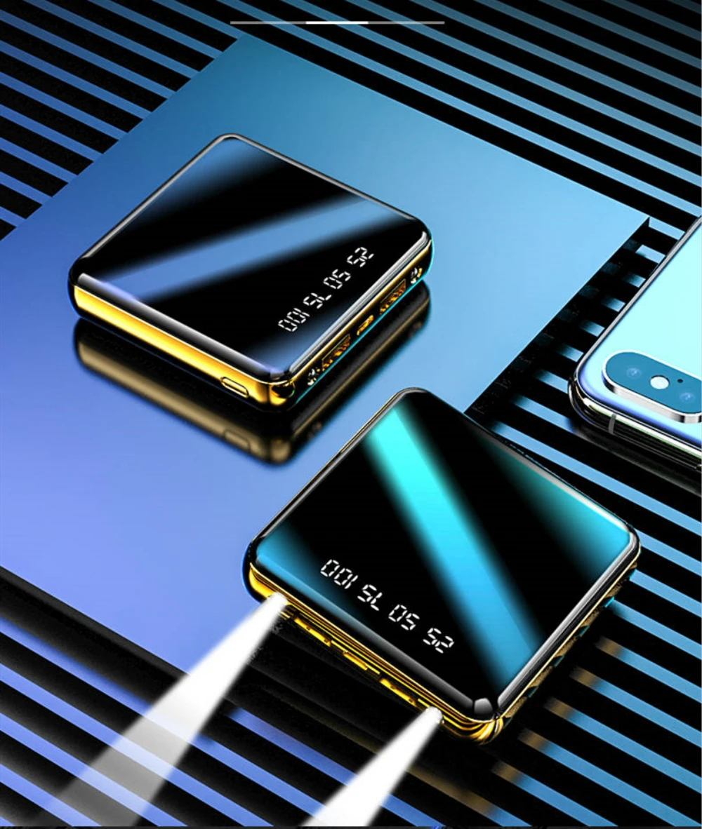 Mi ni power Bank 10000 мАч портативное зарядное устройство 10000 мАч USB PoverBank Внешнее зарядное устройство для Xiaomi mi 9 iPhone 6 6S