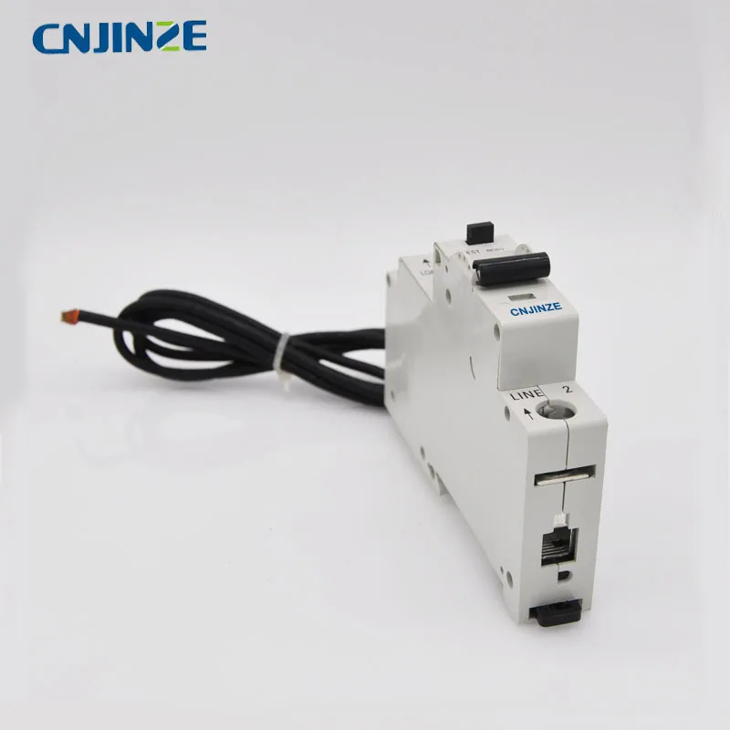 JZRO9-40L 6ka однофазный RCBO высокий ток короткого замыкания выдерживает емкость 1p+ N 18 мм с проводом