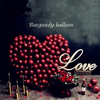 

Burgundy Balloons Garland Kit 105 Wine Latex Peal Balloons Arch kit Birthday Decorative Balloons