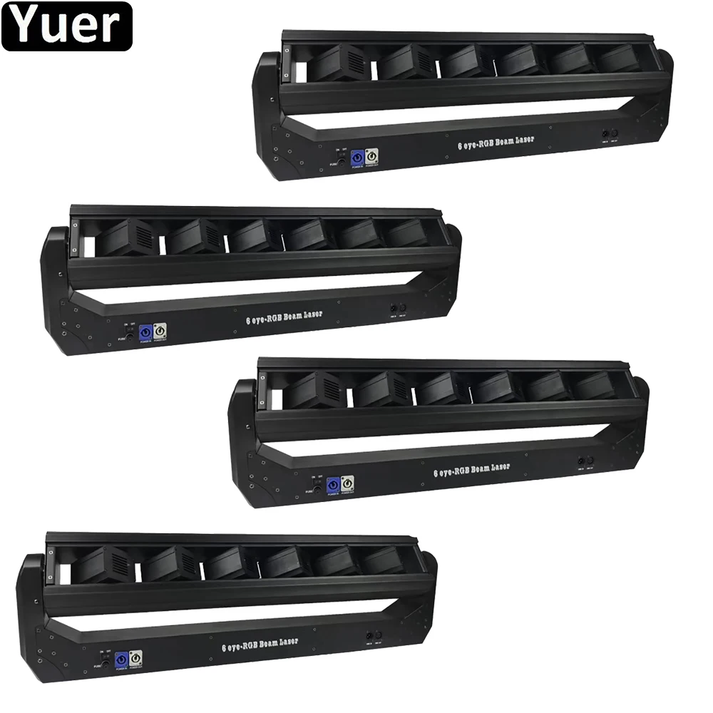 

4Pcs/Lot Laser Moving Head Light Mutil-Functional RGB 3IN1 Pixel Point Control Laser Lights DJ Equipment For Disco Party Club