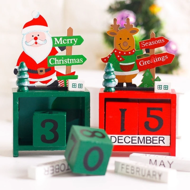 Настольный календарь Рождество День стол дерево создать рождественские