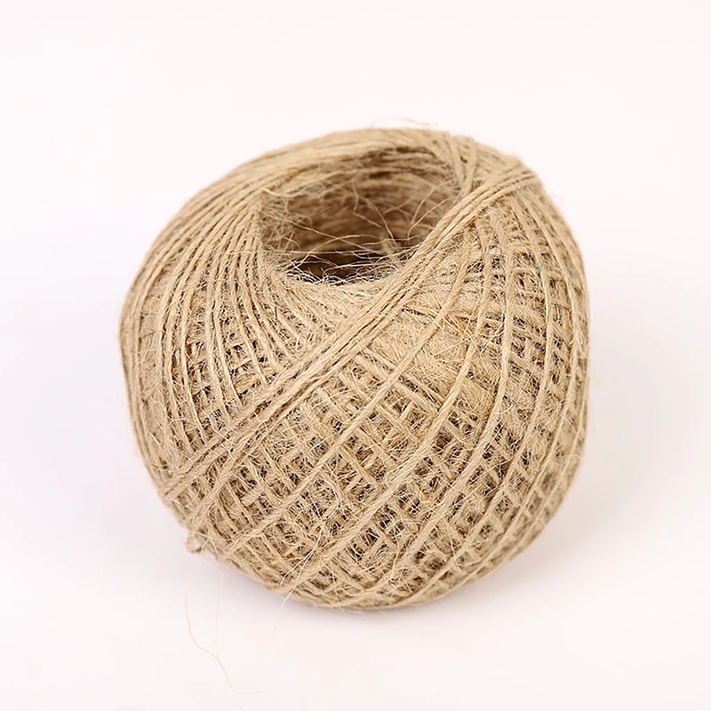 DIY New 10M Gift wrapping rope linen ribbon Jute Burlap Twine Rope Craft Decor 